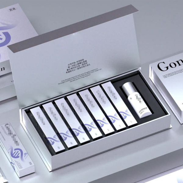 Boxes For Cosmetic Products Oral Liquid Health Care Product Box Laser Gift Box Flip Cover Packaging Box