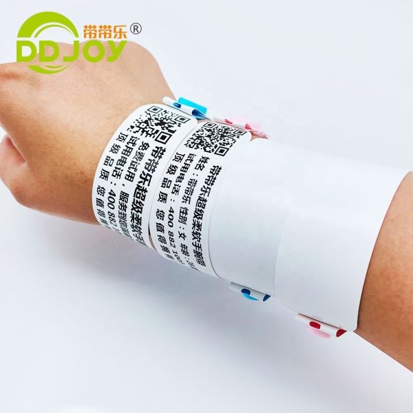 Custom Information Printer Thermal Printable Wristband Anti-scratch for Club Admission