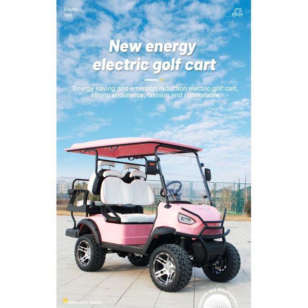 48V Sensor Smart Type Fashionable Modern Golf Cart With Audio System for 6 Passengers