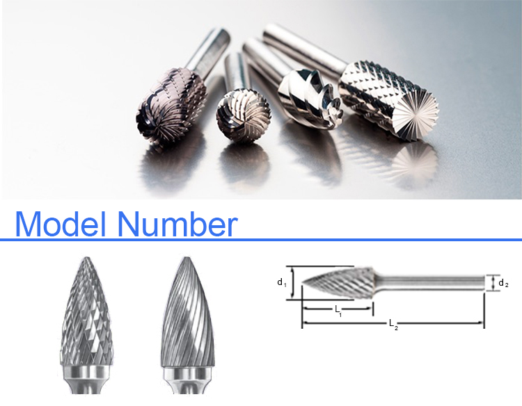 Заусенцы карбида удаления металла профессионала 6мм подгоняли твердость удара размера