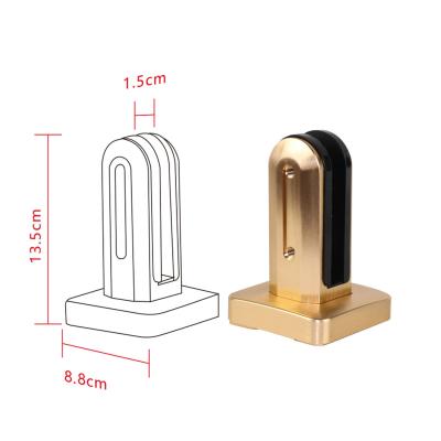 Simple Design Glass Railing Clamp for Glass Fence Pool Balustrade Aluminum Material