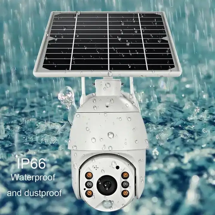 Панель солнечных батарей камеры слежения 4G 3.7W 4MP WiFi PTZ солнечная прочная
