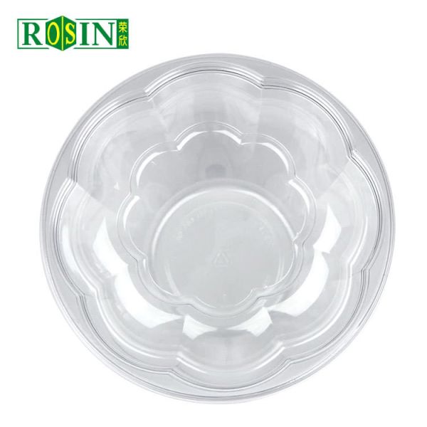 Envases de frutas de plástico PET de calidad alimentaria Resistencia al frío Envases desechables para ensaladas