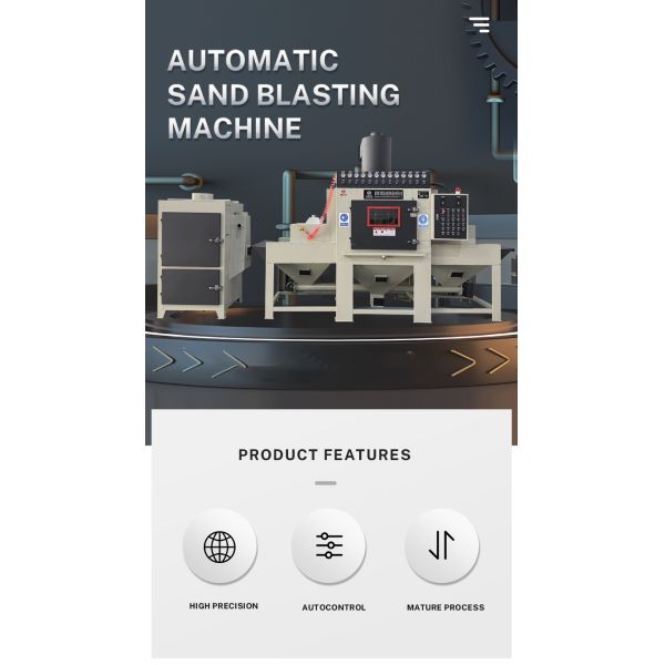 Fully Automatic Conveyor Surface automatic sand blasting machine For Various Workpieces