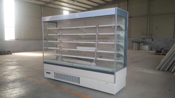 Plug In Open Display Fridge Cooler With 4 Layers Adjustable Shelf for Vegetable & Fruits