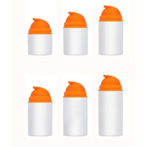 Crimp Pump Style 35ml 50ml 100ml Plastic Airless Dispenser Pump Bottle with PP Over Cap