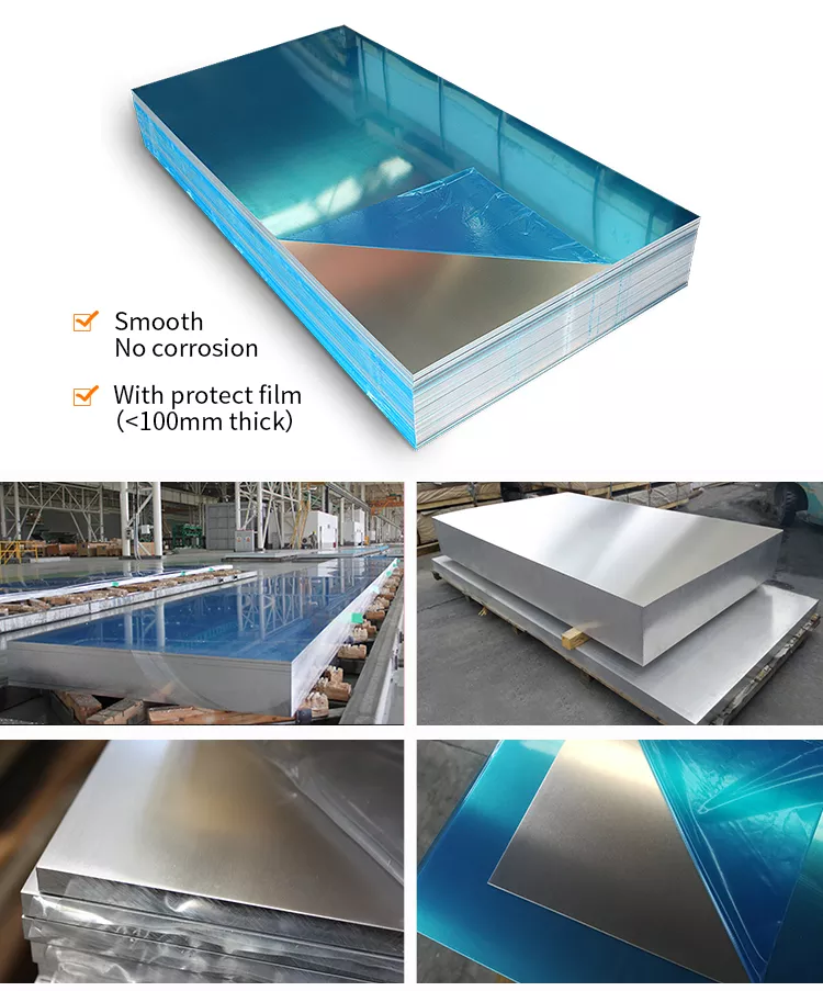 Mill Finished Aluminum Sheet Plate Metal Material for Industrial Fabrication and Heavy Duty Structural Uses