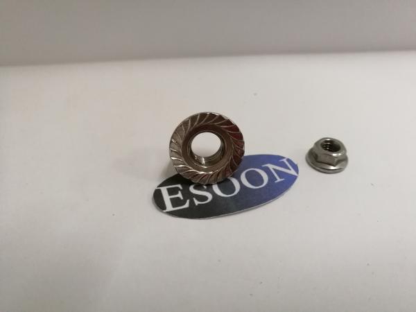 M5 DIN6923 ISO4161 Hex Flange Nut Zinc Plated Serrated Mode Coarse Thread