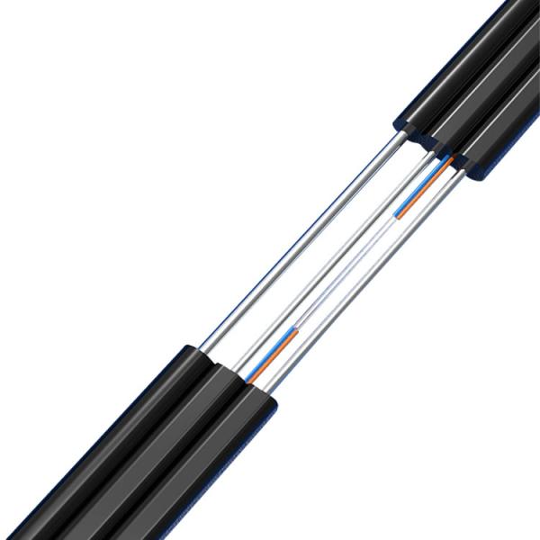Self Supporting Steel Wire 2F G657A Outdoor FTTH Drop Cable