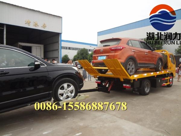 Diesel Fuel One Pull Two Tow Wrecker Towing Truck 95 kw/h Euro 3 Standard