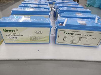 Sistema solar da bateria das baterias 12V 200Ah Lifepo4 de UPS da bateria solar