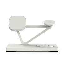 5 In 1 15W Fast Magnetic Wireless Charger Sation With Night Light 2W Accept Customized Logo