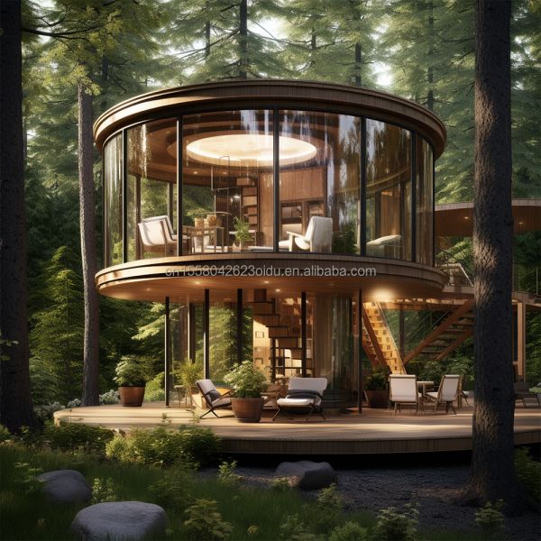 Family Steel Structure Shop 20ft/40ft EU Luxury Modern Design Prefabricated House with Kitchen Bathroom One Bedroom