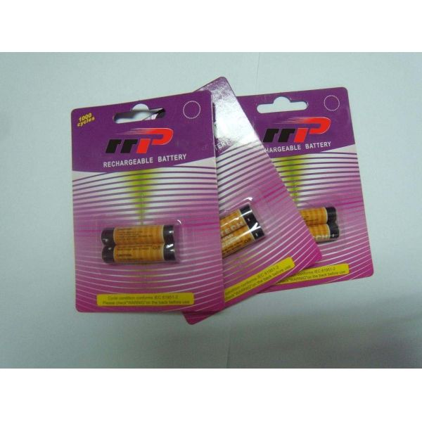 Гальванические элементы бесшнурового телефона AA1000mAh NICD, перезаряжаемые батареи 1.2V