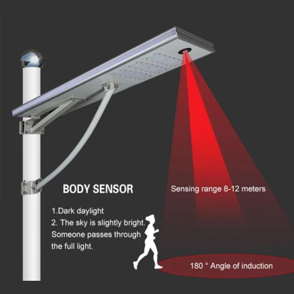 LED Solar Street Light With All-in-One Design IP65 for Municipal Projects