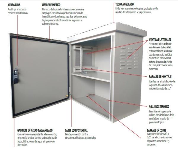 Natural Ventilation Pole Mount Enclosure For Equipment Battery / Small Outdoor Box