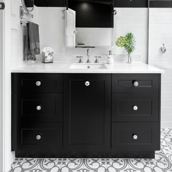 Australian Waterproof Makeup Standard Wash Basin Price Vanities Set Modern Plywood Black Shaker Solid Wood Bathroom