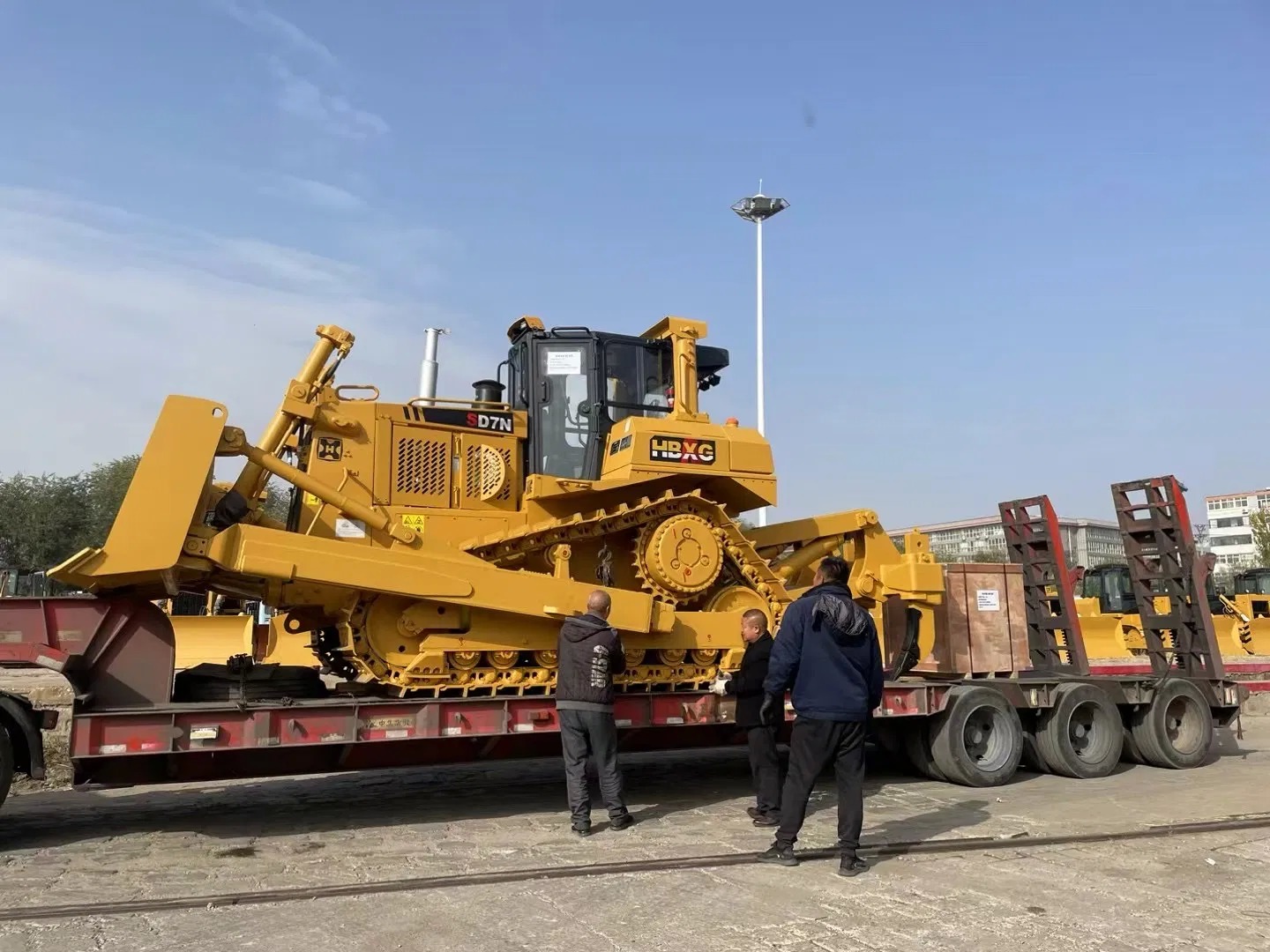 230 HP HBXG SD7N Bulldozer Construction Equipment With Ripper And ROPS Cabin