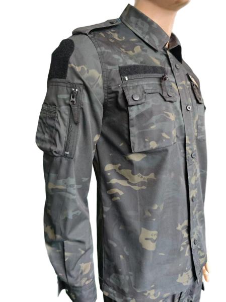Poly Cotton Lightweight Uniform Set Night Pattern Camo Jacket and Trousers Waterproof Breathable Military Uniform Clothing For Soldiers