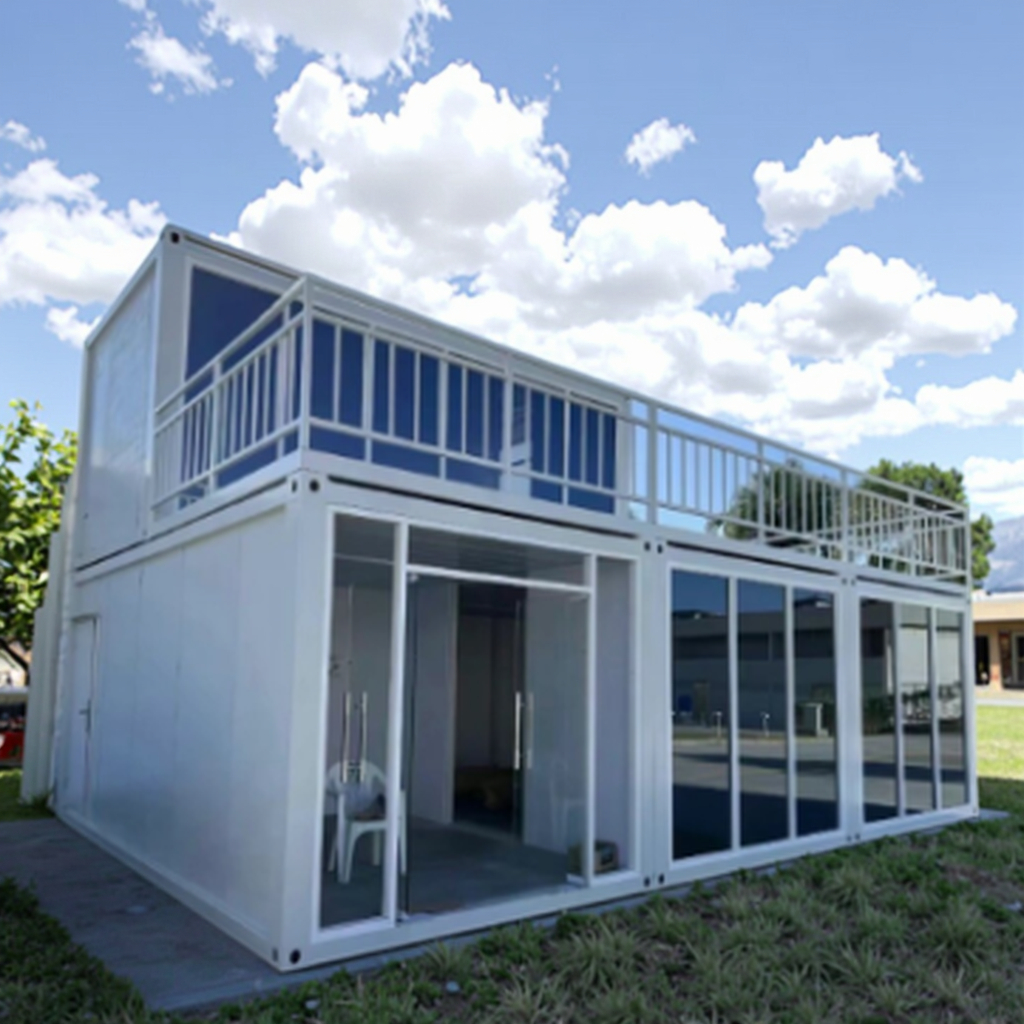 Modular Steel Container House Flat Pack with Sandwich Panel for Office or Living Room Use