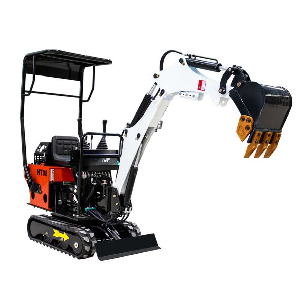 HT08 800kg Mini Excavator with 12HP Engine and 0.025m³ Bucket