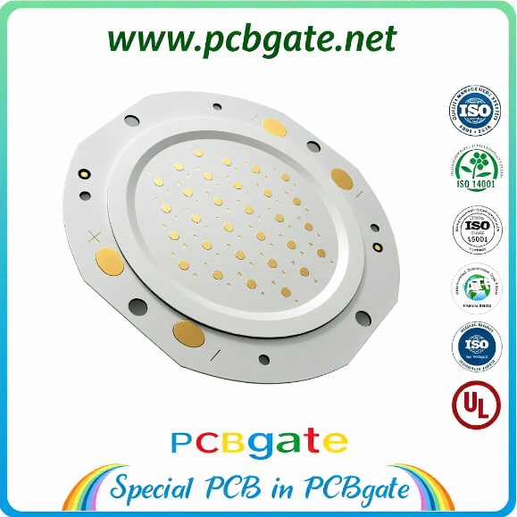 High Thermal Conductivity COB LED Aluminum PCB with Integrated Light Source for Floodlights