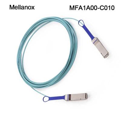 câble à fibres optiques actif AOC MFA1A00-C010 10m de 100GbE LSZH Mellanox QSFP28