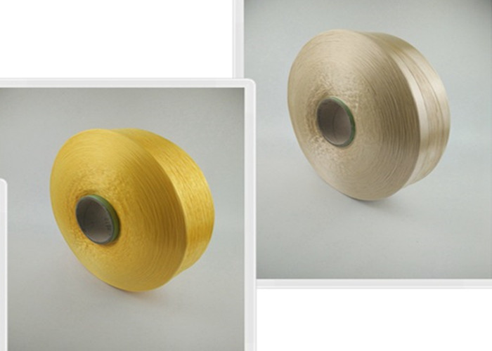 900D Yellow Polypropylene Multifilament Yarn With 96F Yarn Count , Eco - Friendly