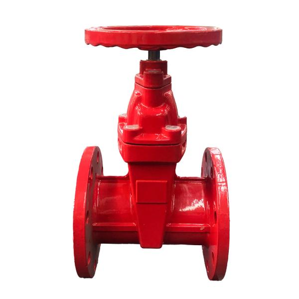 BS1414 Red Resilient Seat Gate Valve Carbon Steel With Hand Wheel
