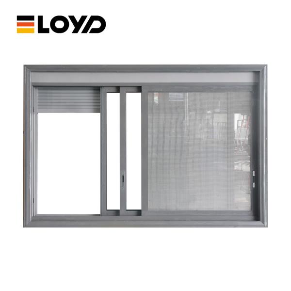 Ventana corrediza de aluminio segura para niños con diseño anticaída