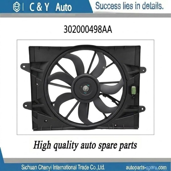 OE 302000498AA Auto Radiator Electric Cooling Fan Fit Chery Tiggo 7 T1E Series