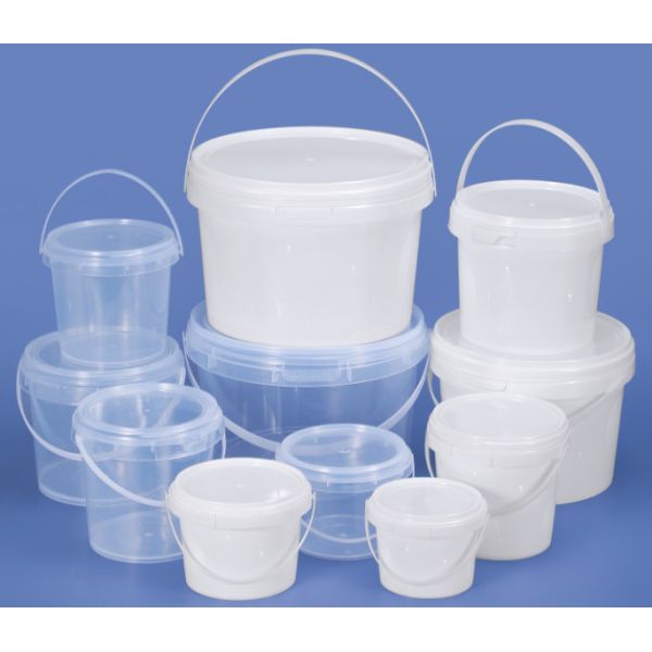 食糧のためのカスタマイズされたロゴの明確なプラスチック バケツ
