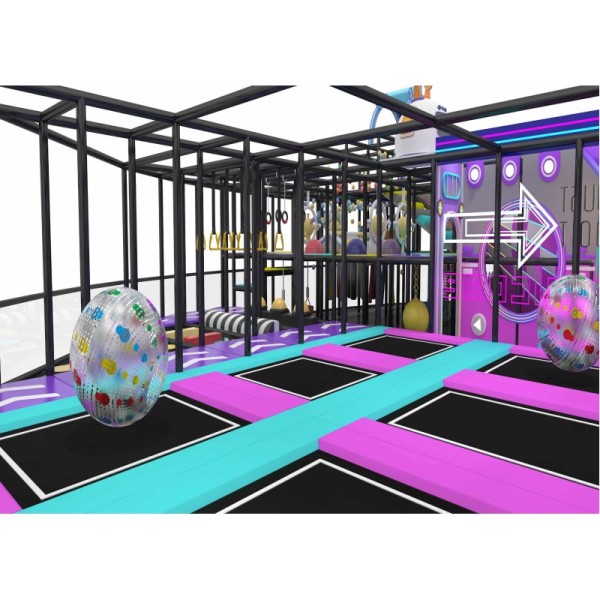 Custom Macaron Soft Play Structure Family Entertainment Center Indoor Home Villa Playground