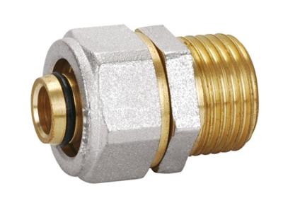Pex-al-Pex de bronze que cabe a união PF5002 reta masculina