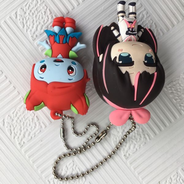 Personalized Cute PVC Anime Figures Keychain Charm Accessories