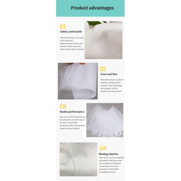 Ровная поверхностная ткань PLA Spunlace Nonwoven с высокими прочностью на растяжение и удлиненностью