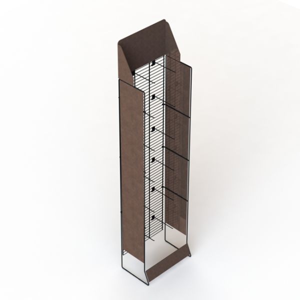 Metal Wire Flooring Display Racks For Customer' Bags 7x9 Inch