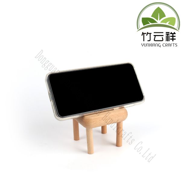 Chaise mignonne Porte-tête pour téléphone portable, Mini-chaise en bois Porte-tête pour téléphone Porte-tête pour tablette