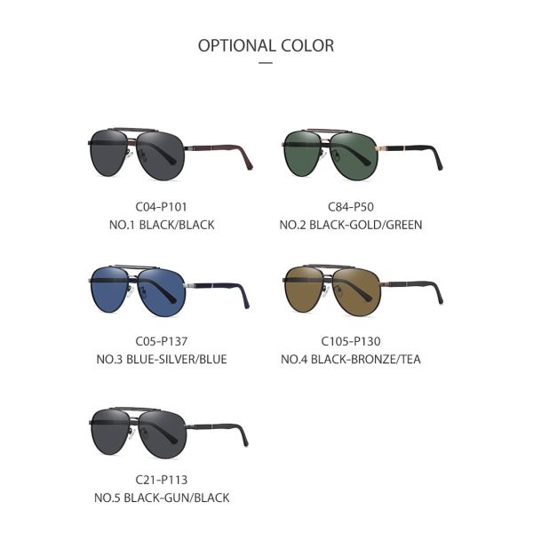 HD polarizó las gafas de sol redondas del metal que conducían la lente antideslumbrante de las gafas de sol 61m m