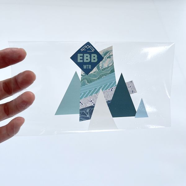 Custom Printed Jar Labels Water Bottle Private Label Sticker Clear Transparent Water Packaging Label Sticker