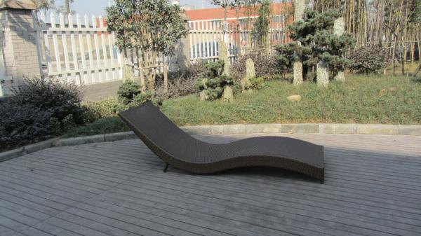 Luxury Rattan Sun Lounger For Living Room / Hotel / Restaurant