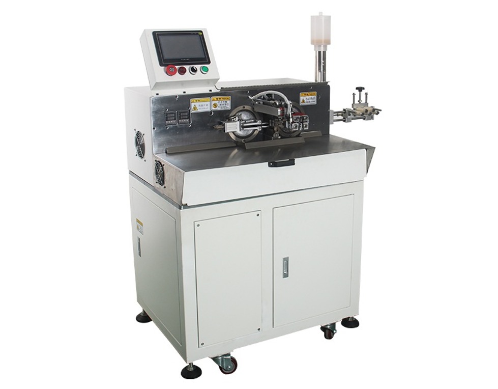 Full Automatic Cable Cutting Stripping Machine Double Side Wire Soldering Machine High Speed
