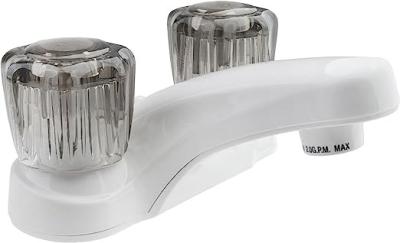 Dual Handle RV Bathroom Faucet Tap Acrylic CUPC Certified 2KG