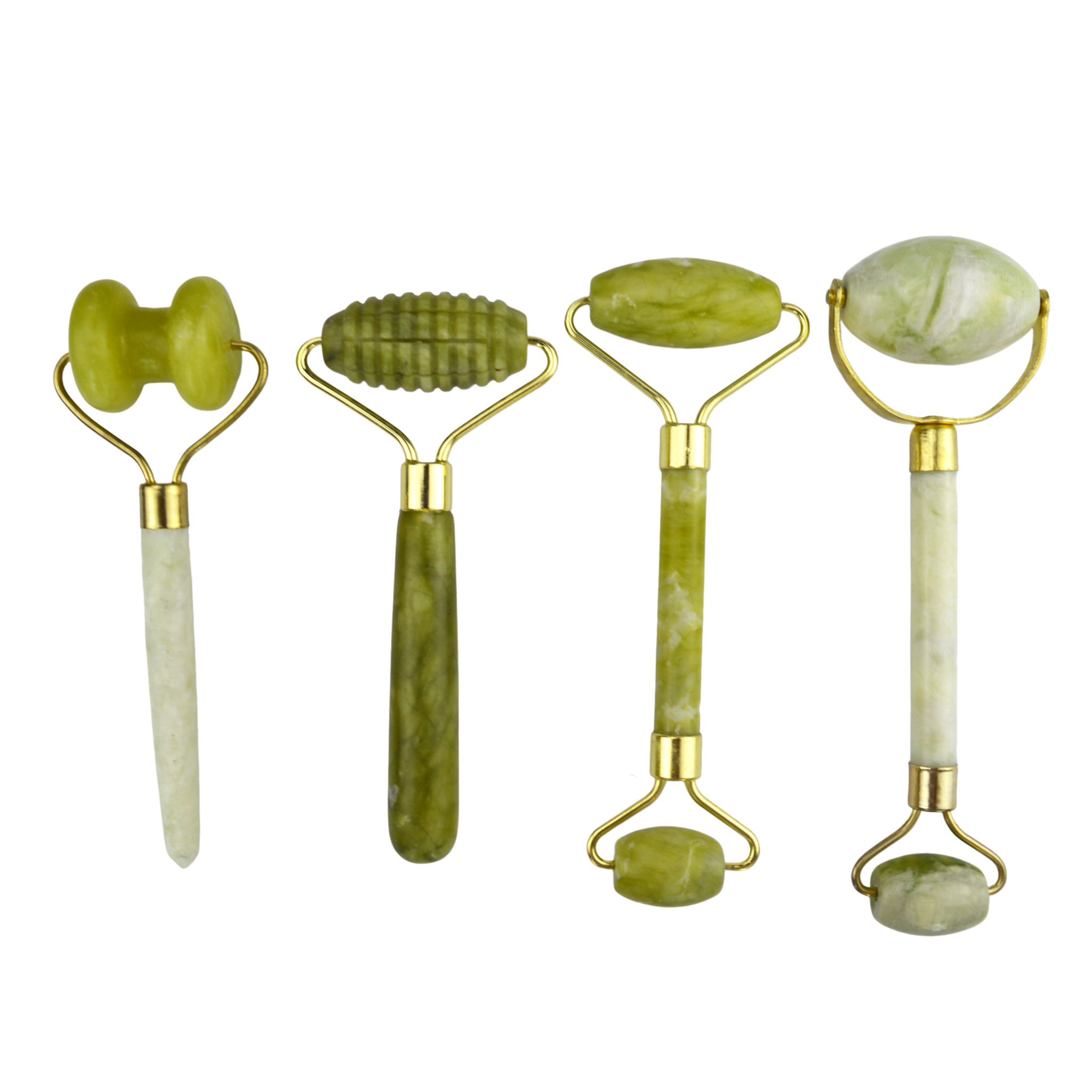 Facial Massager Xiuyan Jade Double Head Natural Face Beauty Massage Tool Jade Roller Face Thin Massager Relaxation Tool