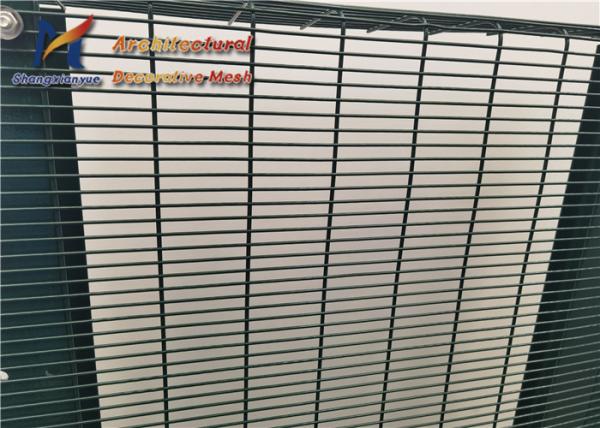Cerca de alta segurança 358 revestida PVC de Mesh Fence 76.2mm 12.7mm do fio de metal