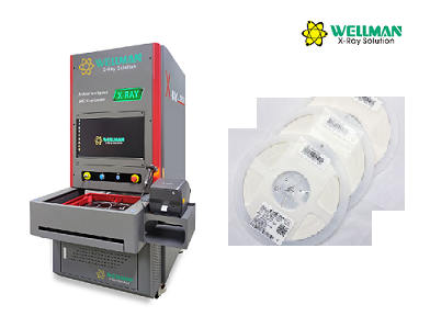 Intelligent x ray parts counter supporting 7'' to 15'' reels or other SMD materials