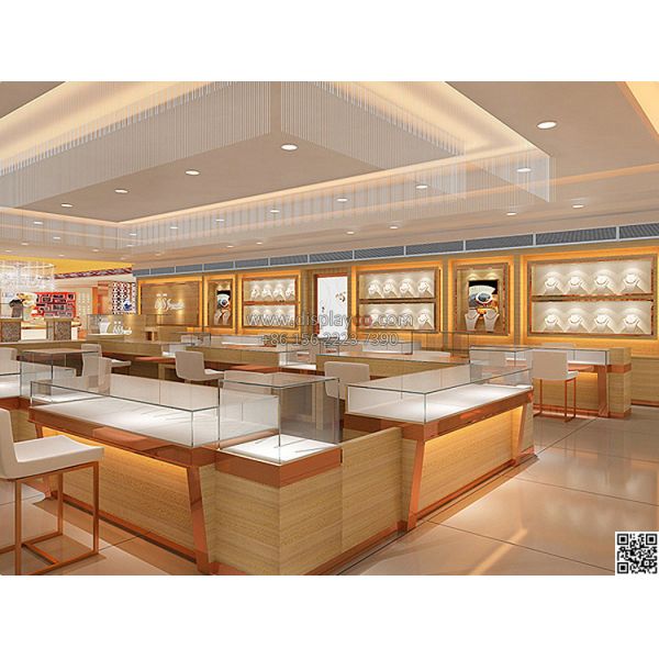 High quality jewelry display showcase,metal jewellery showcase