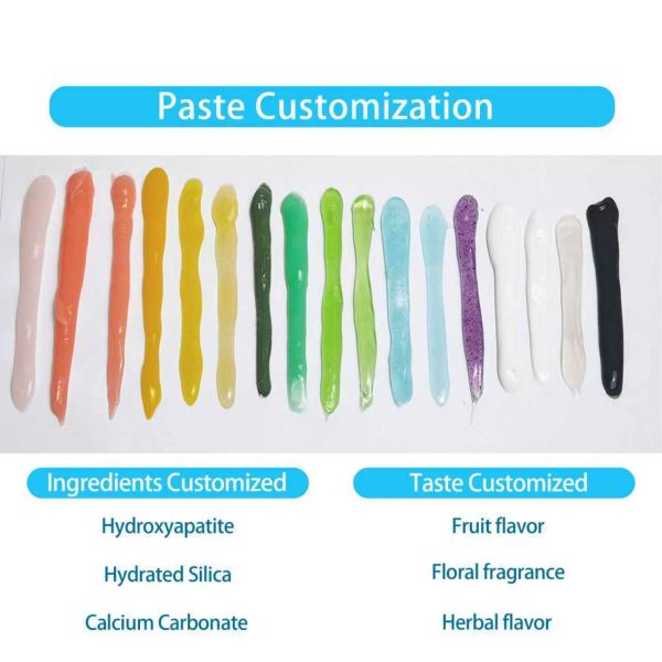 Custom Sample Size Fresh Mint Aloe Vera Fluoride Free Toothpaste Chemical Anti Cavity Whitening Home OEM