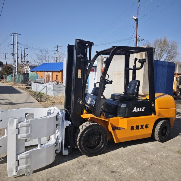 Hangcha A35 3.5 Tons 3 Meters Second Used Diesel Forklifts with Clump Chinese Hangcha Lifting Machine