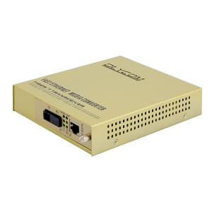 Single Core Fiber Ethernet Media Converter Unmanaged WDM 1310/1550nm 220V AC Input